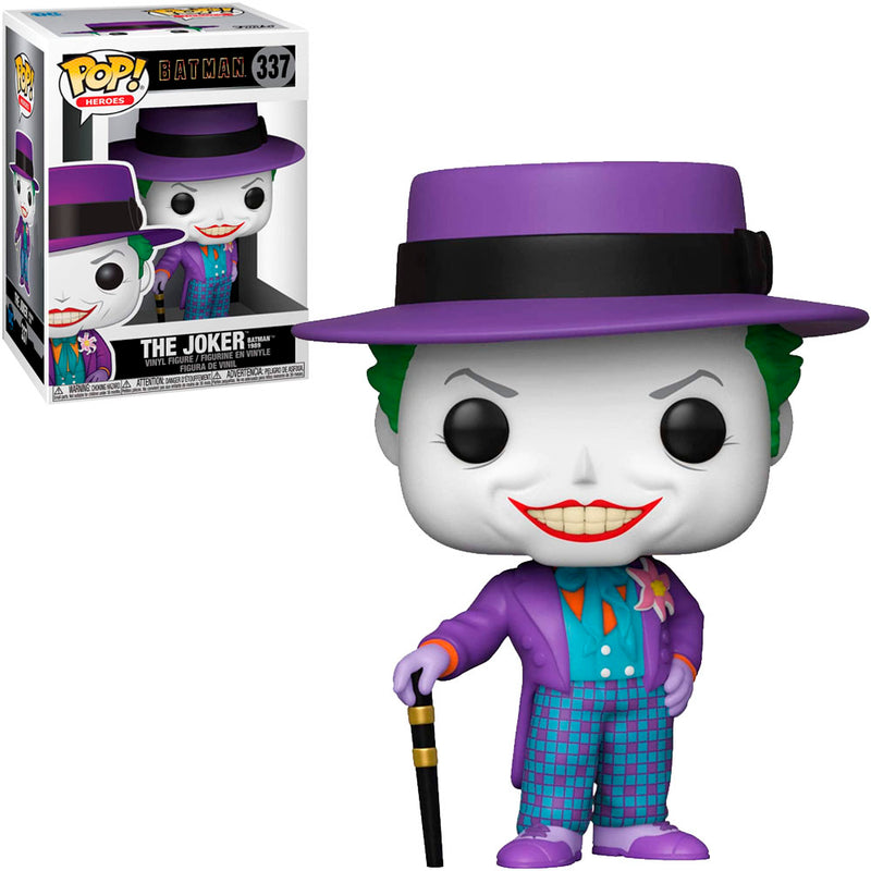 Boneco Funko POP Heróis Batman Coringa 337 DC Comics Brinquedo Colecionável Presente Criança