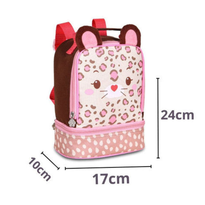 Lancheira Térmica Girafa Zebra Gatinha Duas Alças Lanchinho Escolar Infantil Clio