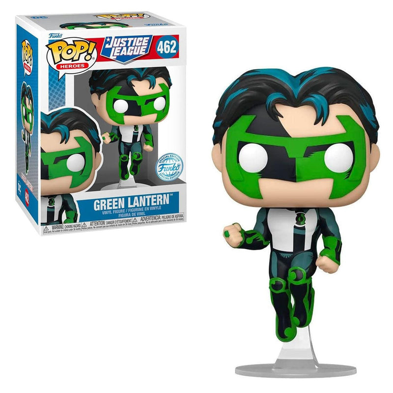 Boneco Funko POP Exclusivo Lanterna Verde Heróis DC Justice League Exclusive - Grenn Lantern Brinquedo Presente  462 - Megalonania