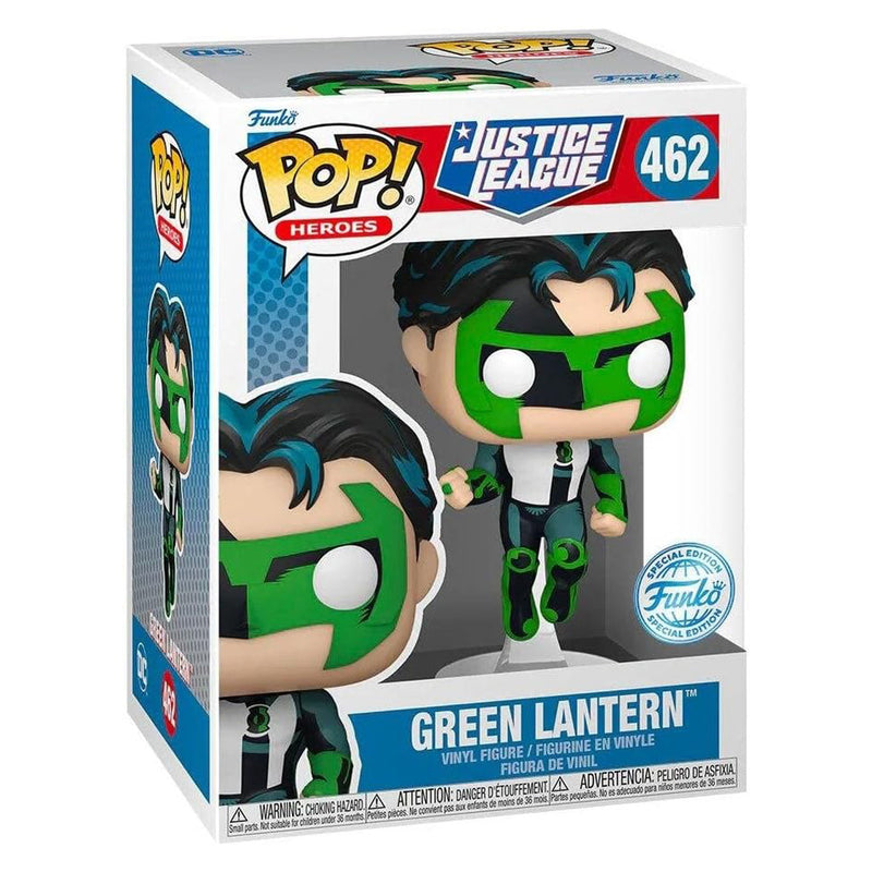 Boneco Funko POP Exclusivo Lanterna Verde Heróis DC Justice League Exclusive - Grenn Lantern Brinquedo Presente  462 - Megalonania