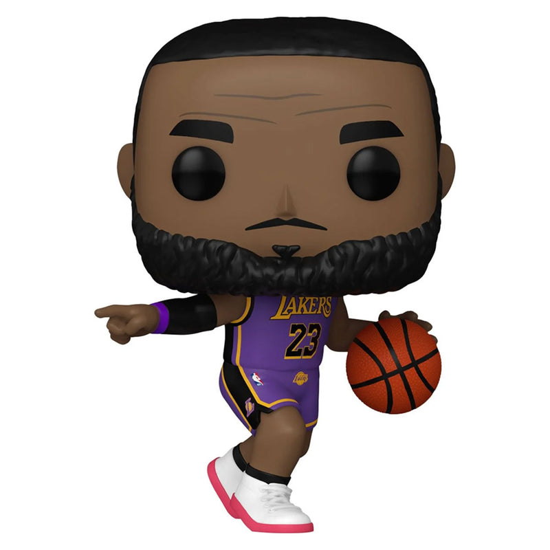 Boneco Funko POP Lebron James 172 Basketball NBA Los Angeles Lakers Esporte Brinquedo Colecionável Esporte Presente Criança