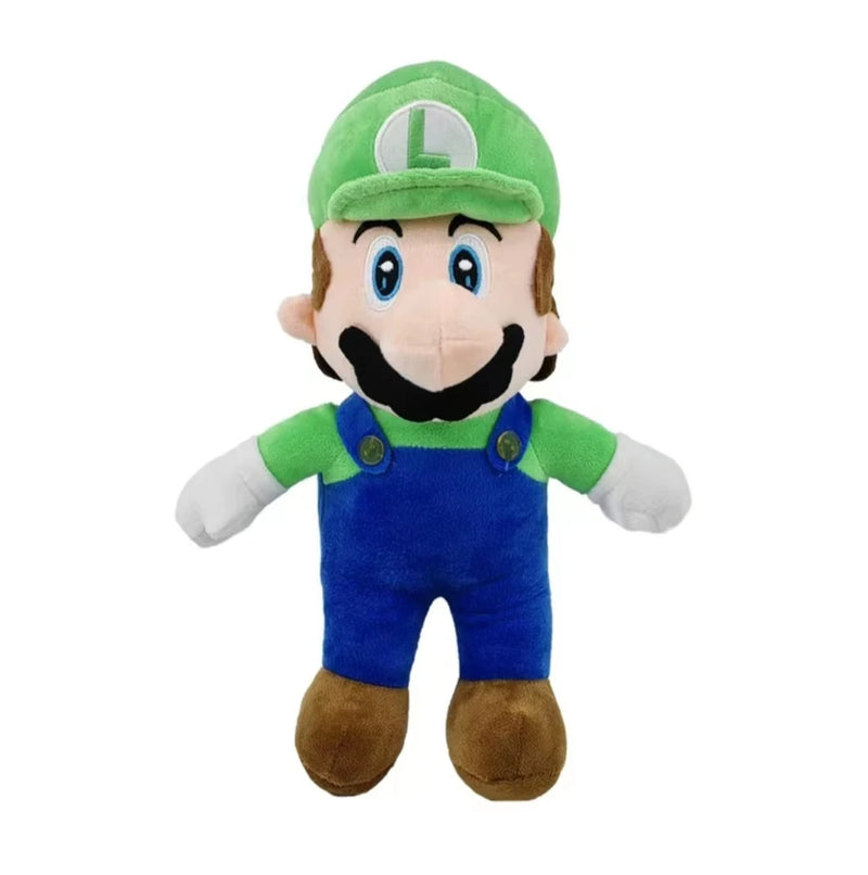 Brinquedo de Pelúcia Luigi Figuras de Jogos de Game Super Mário Bros Decoração Criança Macio Travesseiro de Pelúcia 20cm - Megalonania