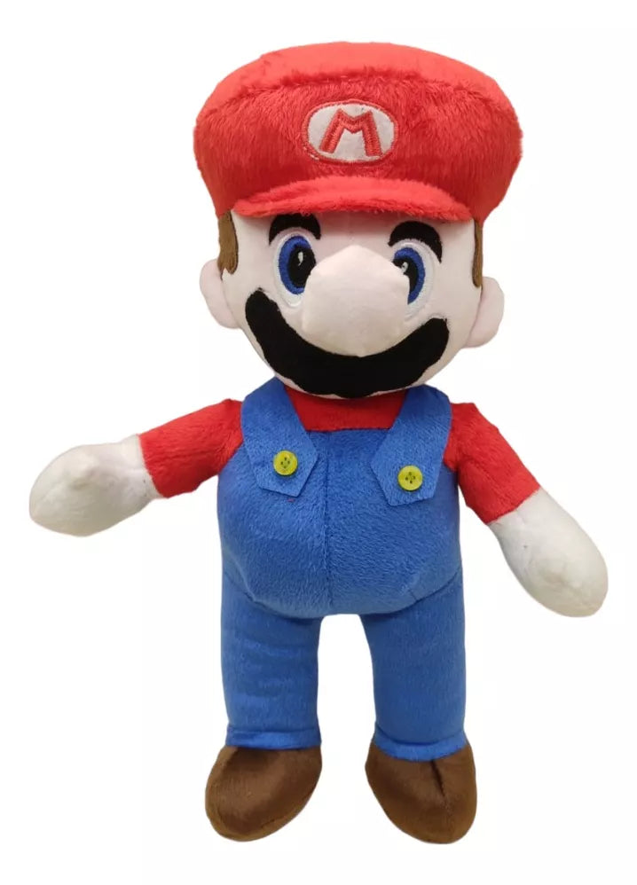 Brinquedo de Pelúcia Mário Figuras de Jogos de Game Super Mário Bros Decoração Criança Macio Travesseiro de Pelúcia 20cm - Megalonania