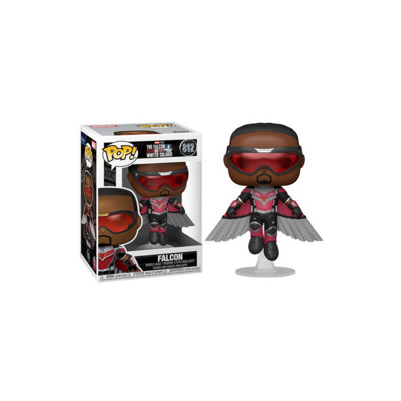 Boneco Pop Funko Marvel Falcon 812 Falcão Soldado Invernal Avengers Brinquedo Coleção Marvel Studios Falcon Presente Colecionável Vingadores