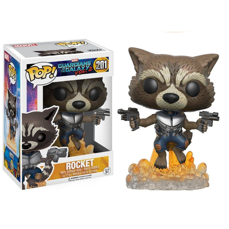 Boneco Funko POP Rocket Racoon 201 Marvel Disney Move Guardians Of The Galaxy Vol 2 Brinquedo Colecionável Presente Coleção Criança