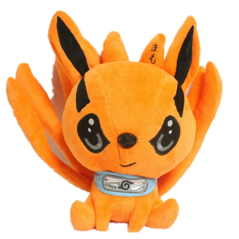 Brinquedo de Pelúcia Kurama Kyuubi Raposa de Nove Caldas Naruto Boneco Criança 23cm - Megalonania