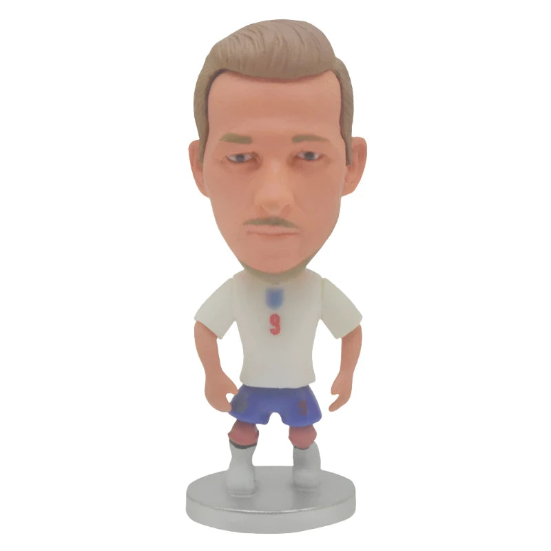 Mini Soccer Star Figure Enfeite Colecionável para Fãs de Futebol Enfeites Coleção Boneco Miniatura Figuras Esportivas Lembranças Brinquedos Presentes Crianças Colecionável