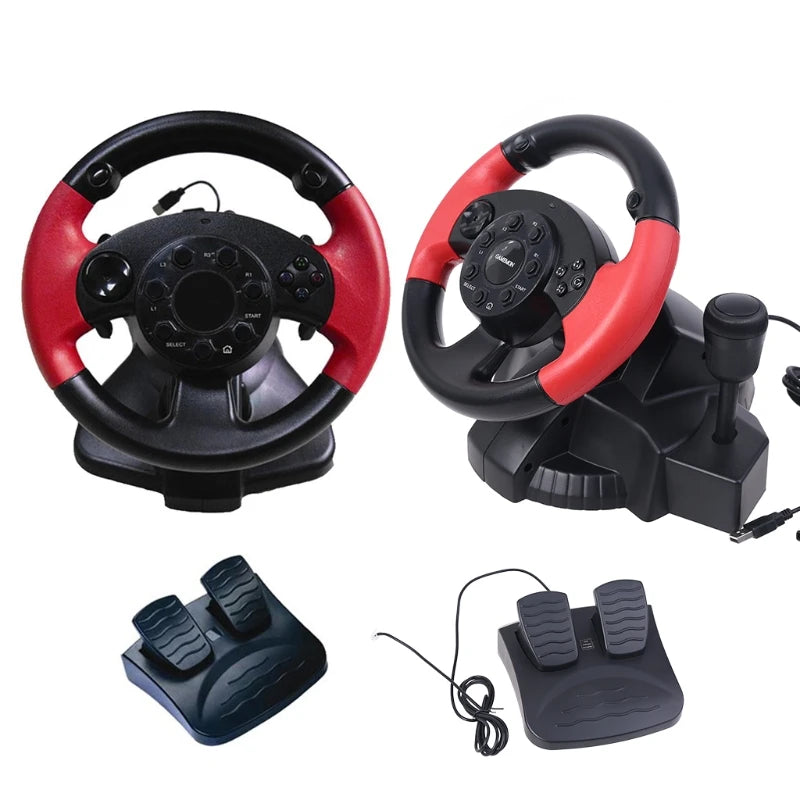 Controle Gamepad Volante para Série FT33d3 D7 200 Graus de Rotação Âgulo Duplo Motor Vibração para PS3 PS2 PC Transporte da Gota Acessório Gamer Presente Adulto Criança