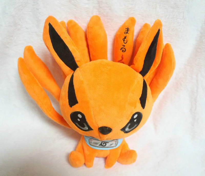 Brinquedo de Pelúcia Kurama Kyuubi Raposa de Nove Caldas Naruto Boneco Criança 23cm - Megalonania