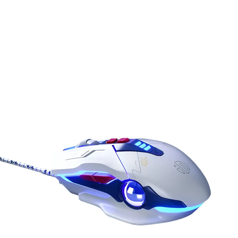 Mouse Gamer INPHIC-W9 Mouse Gaming com Fio 8800 DPI Ajustável e Ergonômico E-sports Respiração Macro Efeito de Iluminação PUBG CF LOL