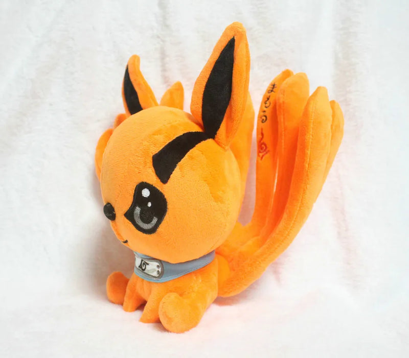 Brinquedo de Pelúcia Kurama Kyuubi Raposa de Nove Caldas Naruto Boneco Criança 23cm - Megalonania