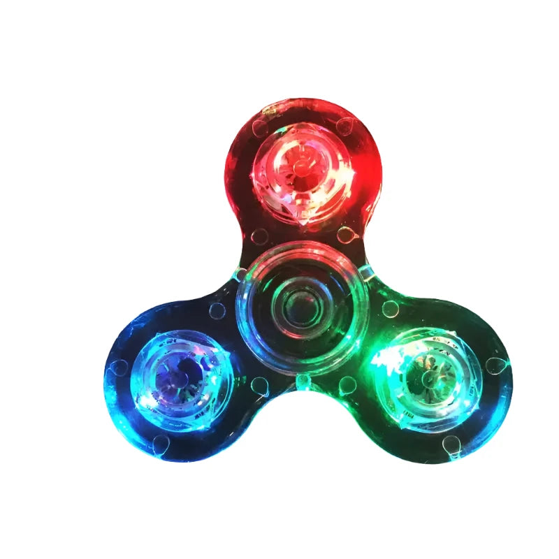 Brinquedo Spinner Luminous LED Light Fidget Spinner Brilha no Escuro Ansiedade Brinquedo Colecionável Presente