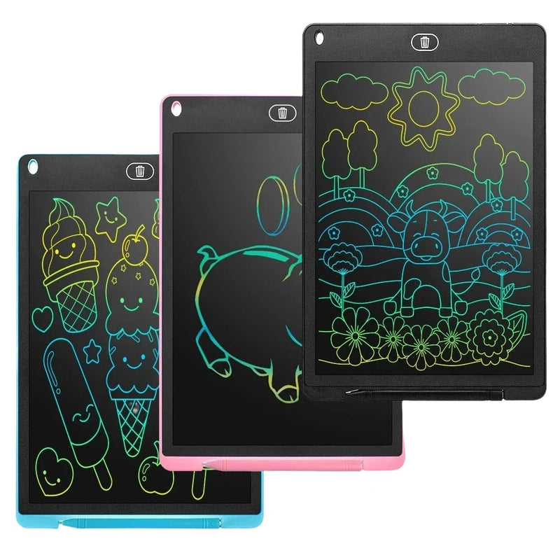 Brinquedo Tablet de Escrita LCD para Crianças Prancheta Montessori Brinquedo Educativo para Estudantes Quadro Mágico Desenhar Presente Disponível em 8.5", 10", 12"