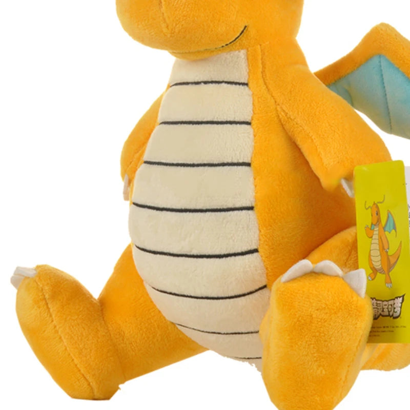 Brinquedo de Pelúcia Dragonite Pokémon Boneco Criança 25cm - Megalonania