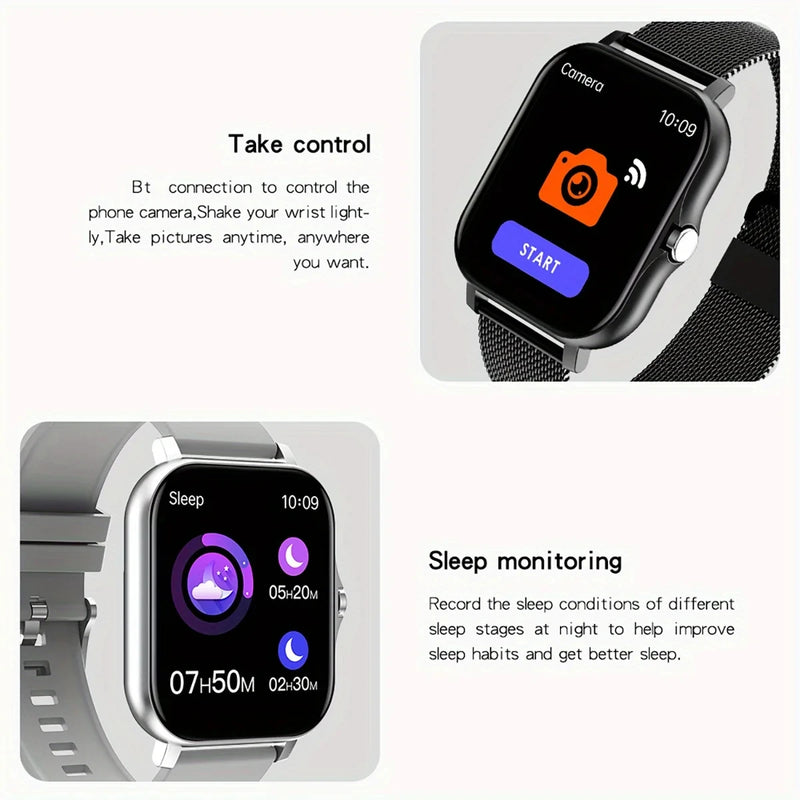 Relógio Inteligente Smartwatch Xiaomi Full Touch Screen Esportivo e Fitness para Homens e Mulheres BT Call Relógio de Pulso Digital Novo para 2024 Acessório