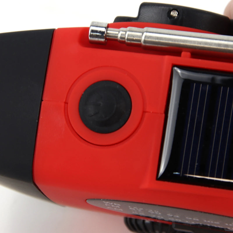 Rádio Multifuncional Solar Hand Crank Radio Weather Radio Manual com Carregamento USB Radio Lanterna LED de Emergência FM AM WB Noaa 2000mAh Acampamento Acessórios