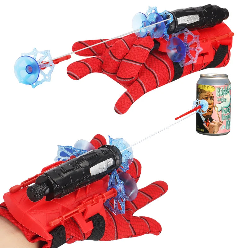 Brinquedo Lançador de Teia Homem Aranha Brinquedo de Cosplay Luvas Super Herói para Crianças - Megalonania