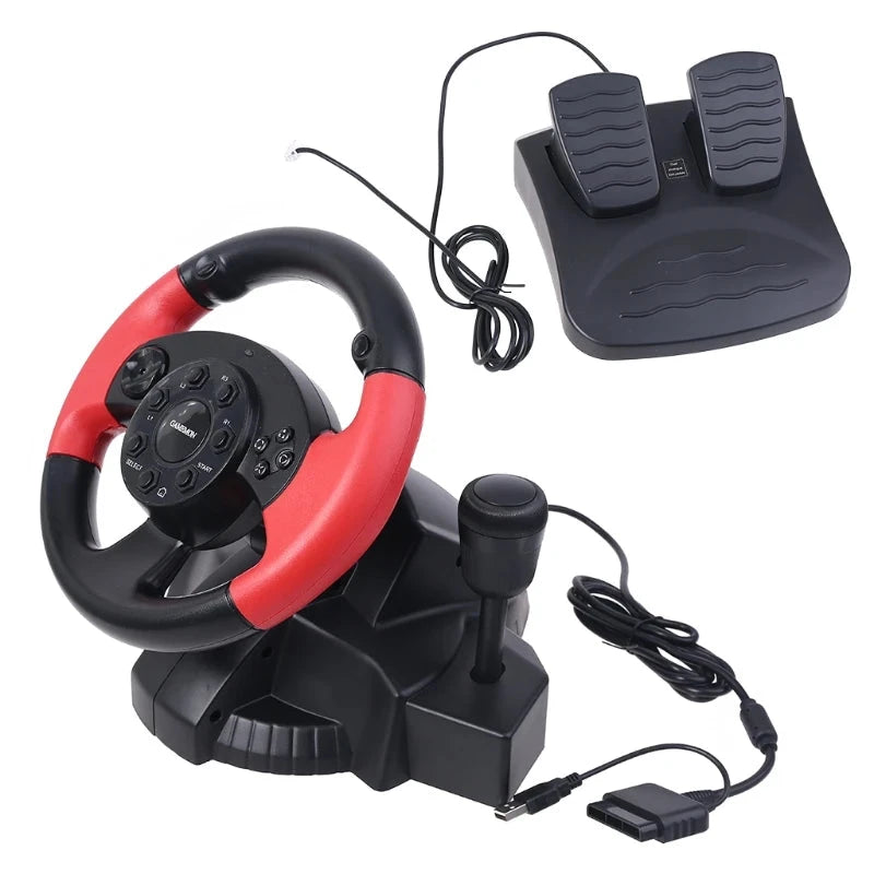 Controle Gamepad Volante para Série FT33d3 D7 200 Graus de Rotação Âgulo Duplo Motor Vibração para PS3 PS2 PC Transporte da Gota Acessório Gamer Presente Adulto Criança