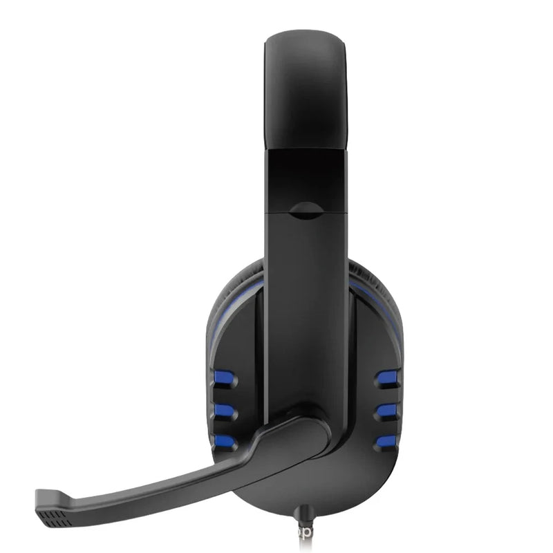 Headset Gamer com Fio 3.5mm Fones de Ouvido para Música e Jogos Compatível com PS4 PlayStation 4 PC e Chat Inclui Microfone