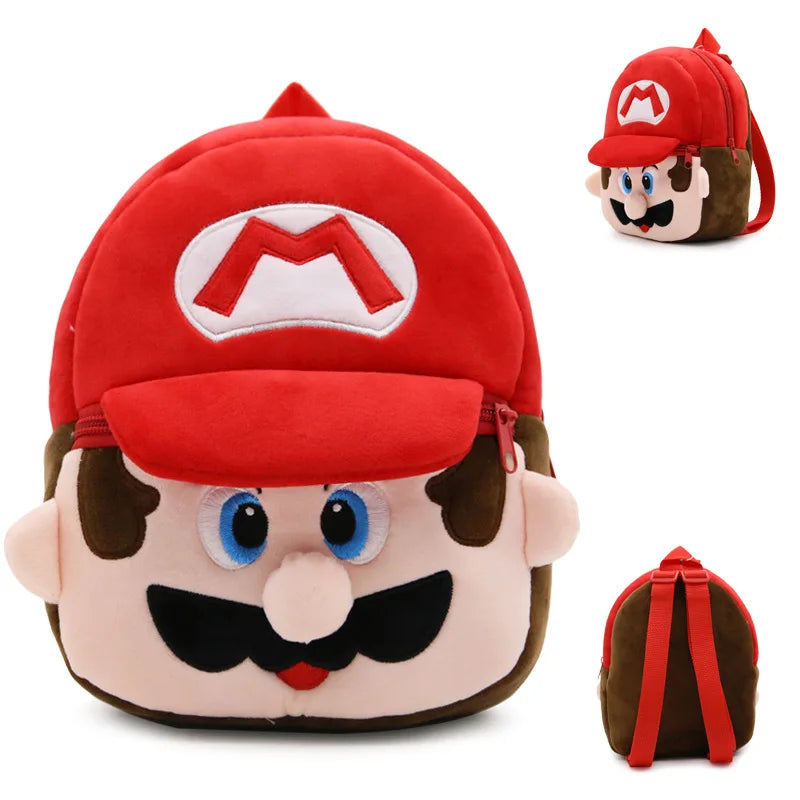 Mochila Mario Bros Luigi Periféricos Bolsa Escolar Infantil Desenho Animado Bebê Mochila Presente - Megalonania