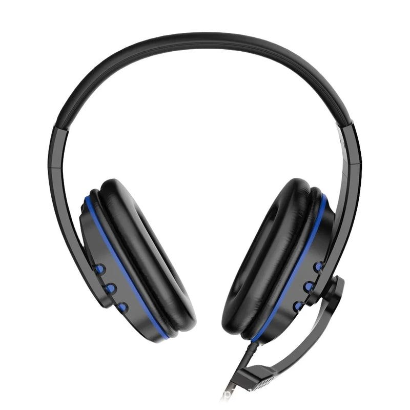 Headset Gamer com Fio 3.5mm Fones de Ouvido para Música e Jogos Compatível com PS4 PlayStation 4 PC e Chat Inclui Microfone