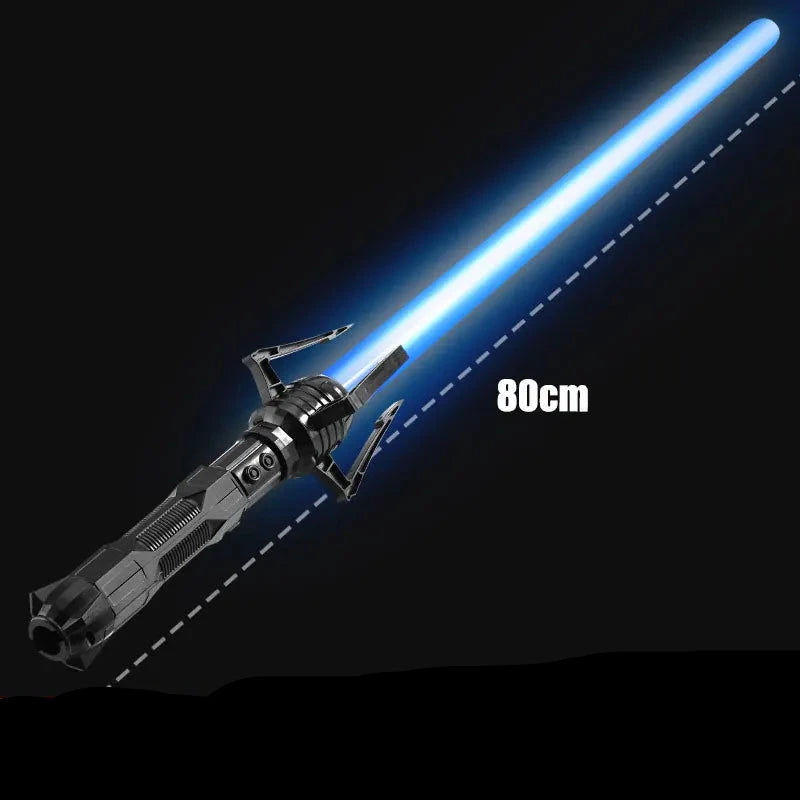 Brinquedo Sabre de Luz Duplo Retrátil para Crianças Espada Sabre Jedi Cosplay 2 em 1 Brinquedo Criança