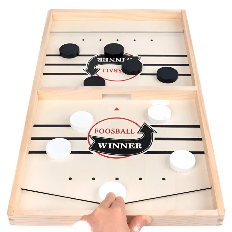 Brinquedo Jogo de Futebol de Mesa Foosball Winner Jogos Interativos para Crianças com Tabela de Hóquei Catapulta e Fast Sling Puck Board Jogos Mesa Presente Criança