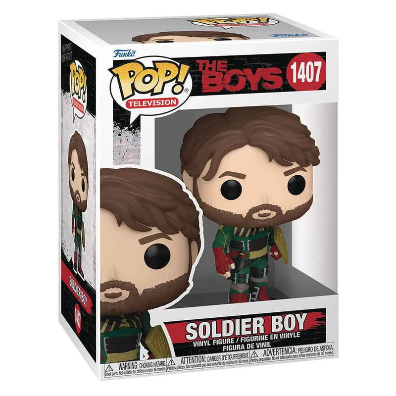 Boneco Funko POP Soldier Boy 1407 Série Quadrinos Super Heróis The Boys TV Brinquedo Colecionável Presente Coleção Criança