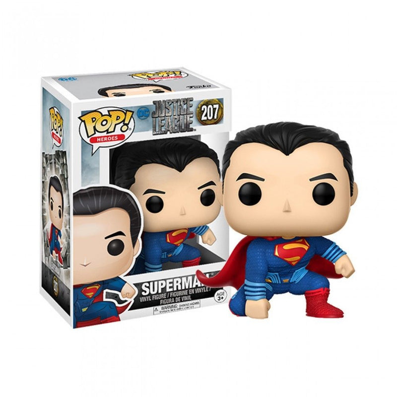 Boneco Funko POP Superman 207 Filme Liga da Justiça DC Comics Brinquedo Colecionável Coleção Criança