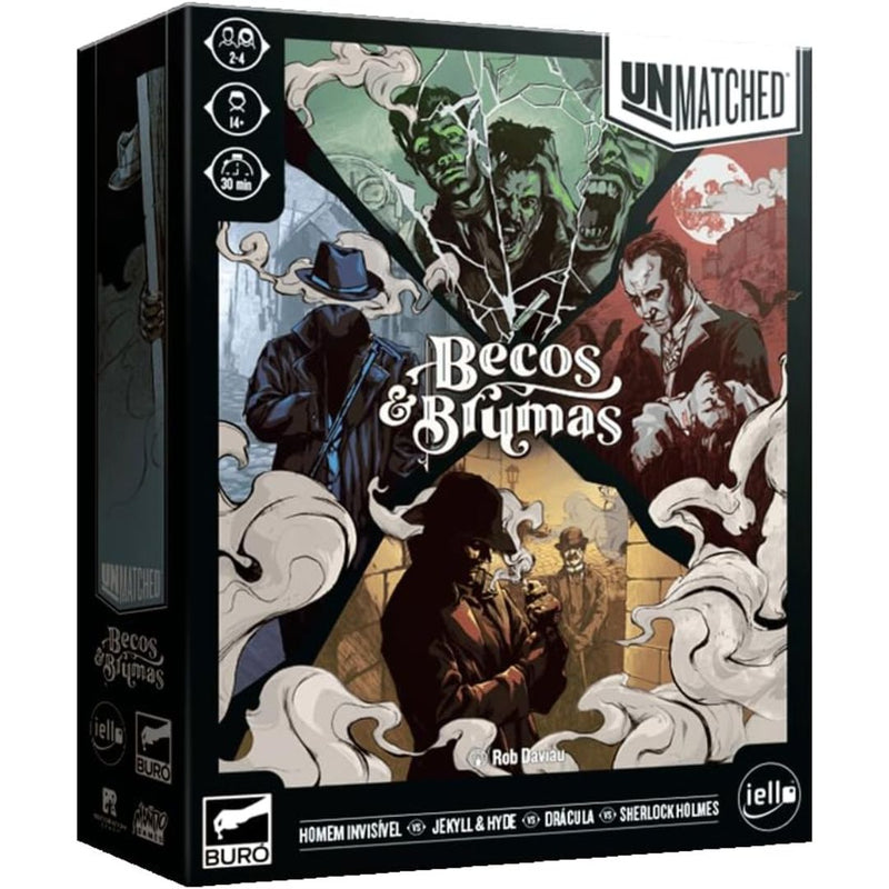 Unmatched: Becos & Brumas - Jogo Cartas Game Board Games RPG Buro