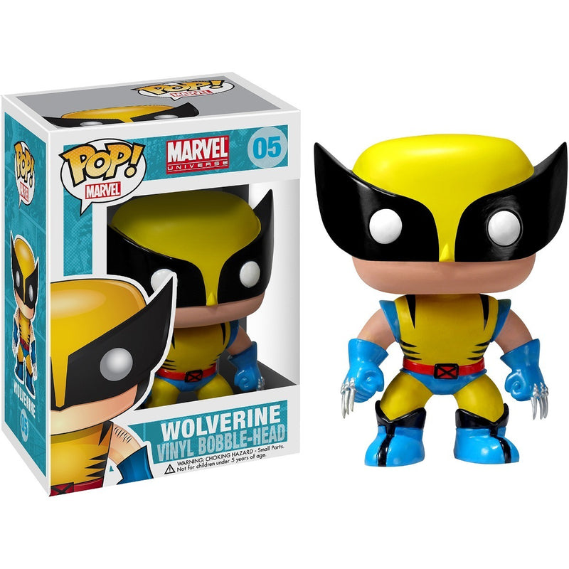 Boneco Funko POP Wolverine 05 Marvel Disney Move X Men Vingadores Brinquedo Colecionável Presente Coleção Criança