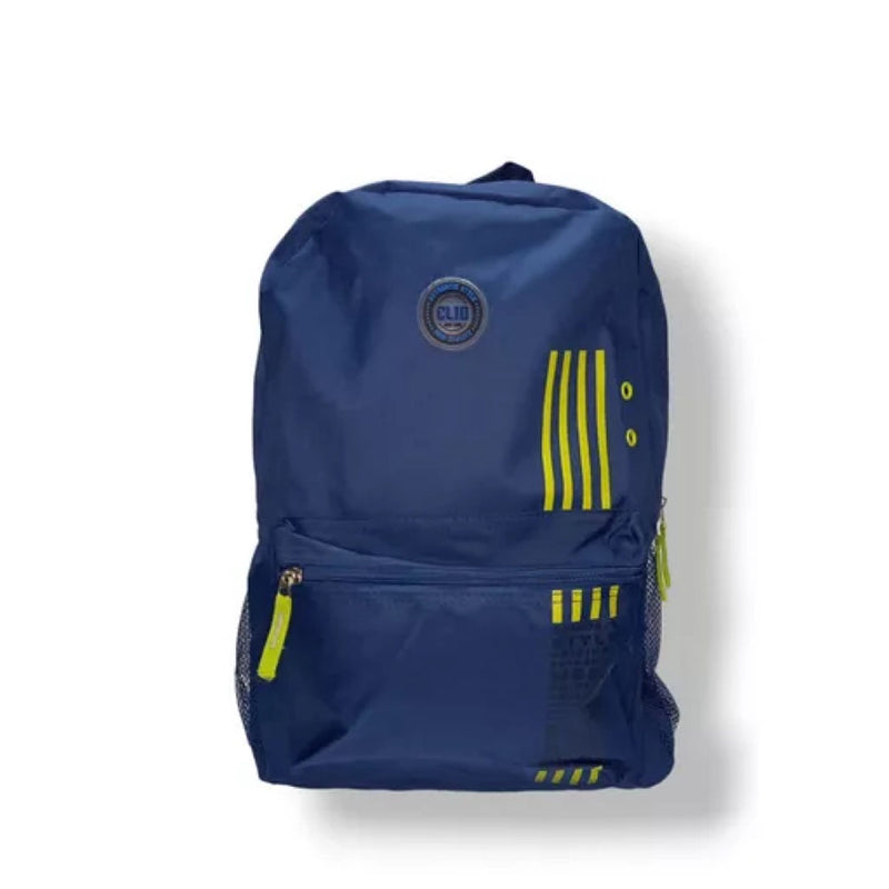 Mochila de Costas Esportiva Azul Resistente com Bolsos para Squeeze - Clio