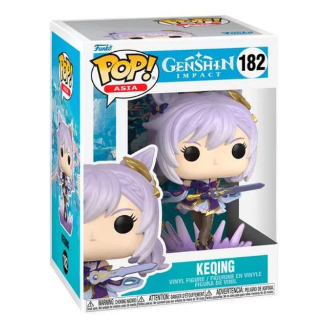 Boneco Funko Pop Colecionável Jogo Genshin Impac Keqing 182 Vinil Brinquedo - Megalonania