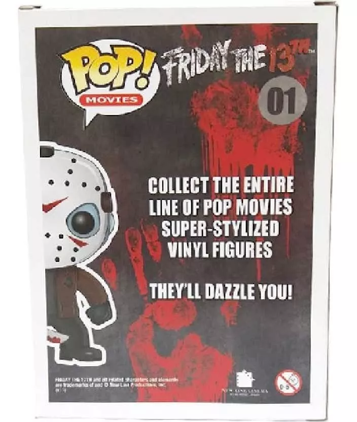 Boneco Funko Pop JASON VOORHES 01 Brinquedo Terror Jason Presente Colecionável Filme Figura