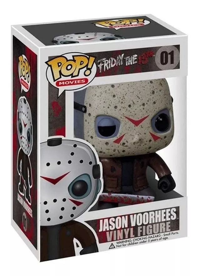 Boneco Funko Pop JASON VOORHES 01 Brinquedo Terror Jason Presente Colecionável Filme Figura