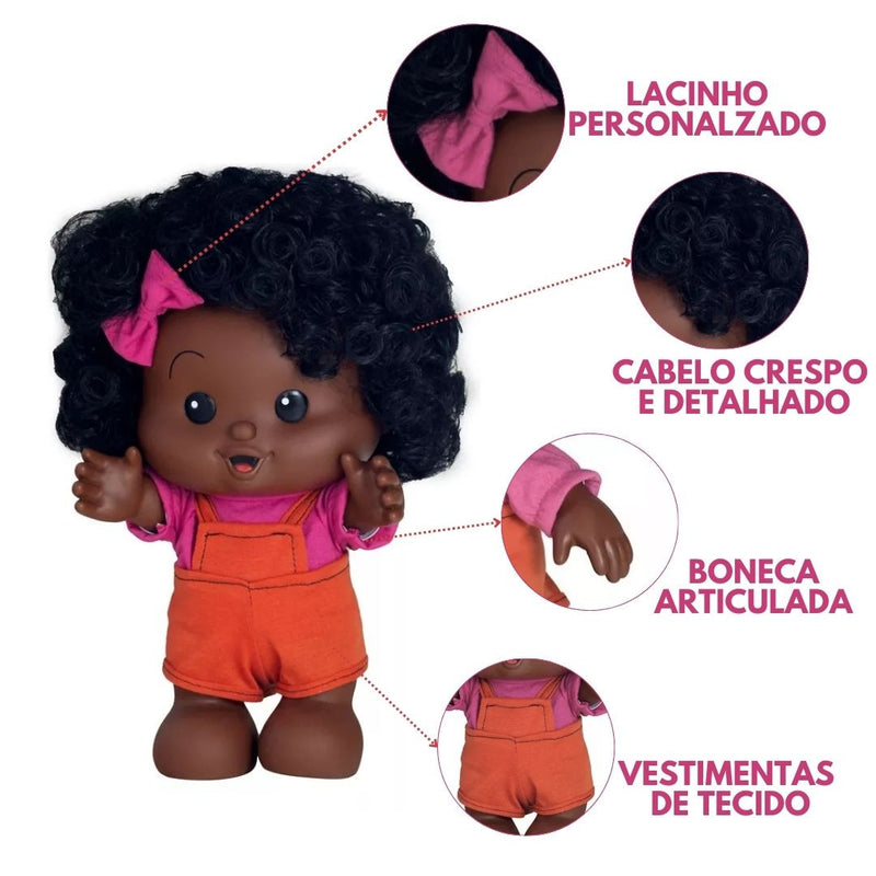 Boneca Milena Iti Malia Turma Da Mônica infantil Criança Brinquedo Baby Brink