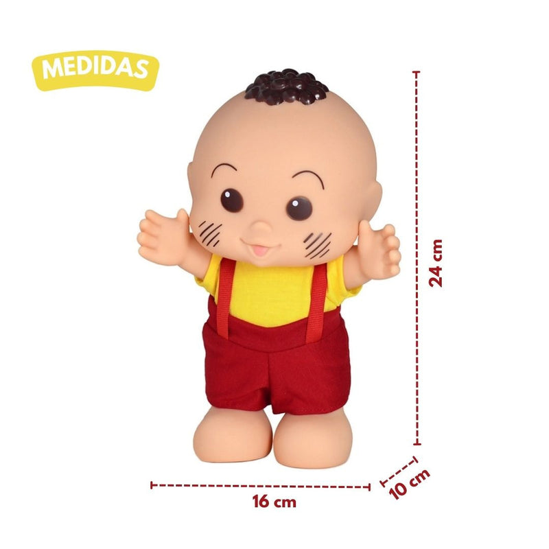 Boneco Cascão Iti Malia Turma da Mônica Infantil Criança Brinquedo Vinil Baby Blink