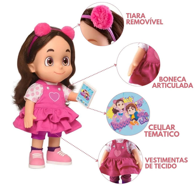 Boneca Mecanizada Maria Clara Brinquedo Maria Clara e JP Infantil Crianças Baby Blink