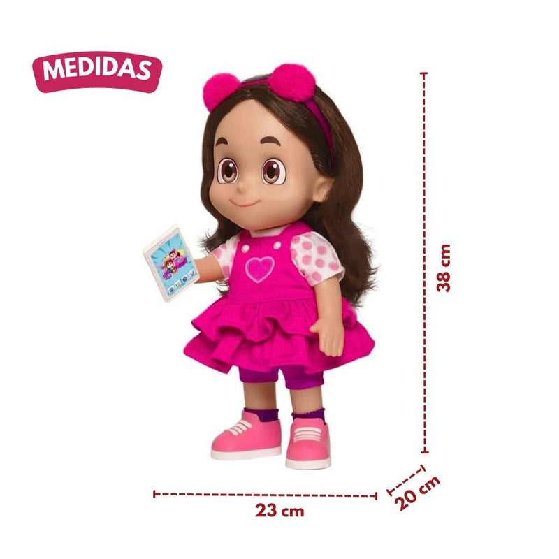 Boneca Mecanizada Maria Clara Brinquedo Maria Clara e JP Infantil Crianças Baby Blink