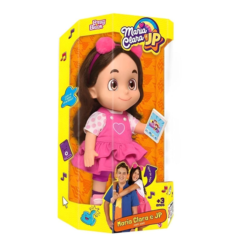 Boneca Mecanizada Maria Clara Brinquedo Maria Clara e JP Infantil Crianças Baby Blink