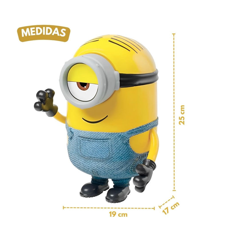 Boneco Minions Stuart Musical 10 Frases Meu Malvado Favorito Infantil Crianças NovaBrink