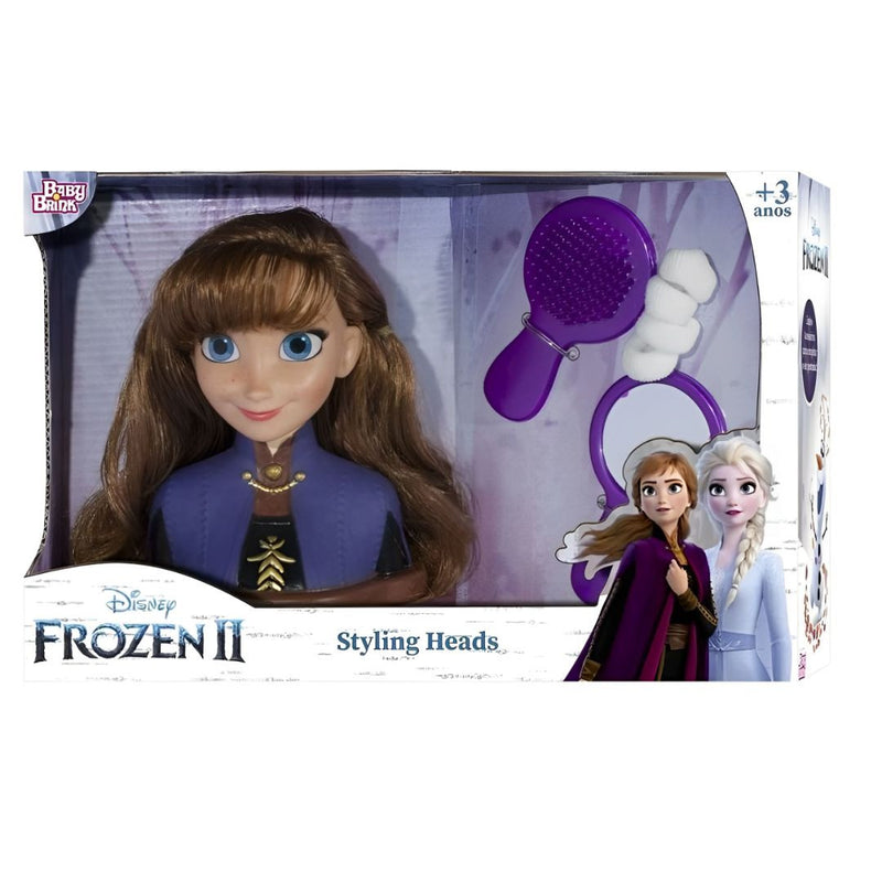 Boneca Styling Head Busto Anna Frozen 2 Infantil Princesa Disney Novablink