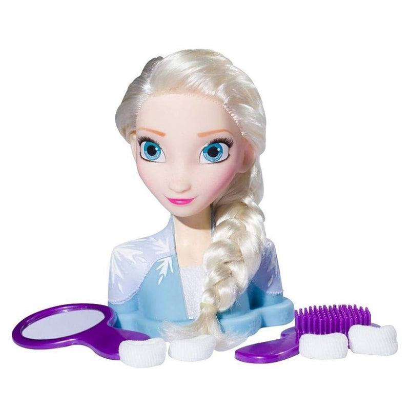 Boneca Bustos Frozen 2 Elsa Com Acessórios Styling Head Hair Infantil Brinquedo Novabrink