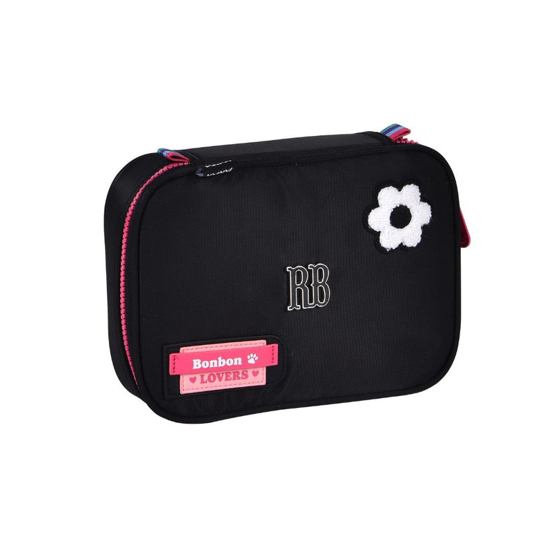 Estojo Box Rebecca Bonbon Azul Rosa Preto Feminino Meninas Juvenil Fashion Clio