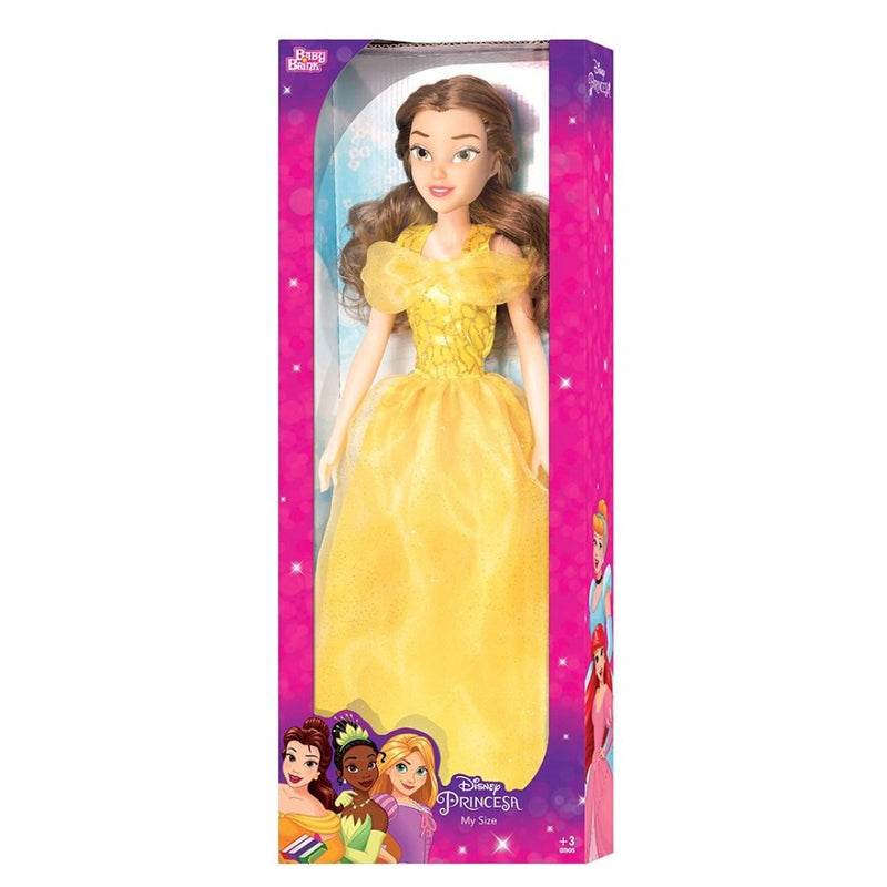 Boneca Bela Mini My Size 55 cm Articulada Princesa Disney Novablink