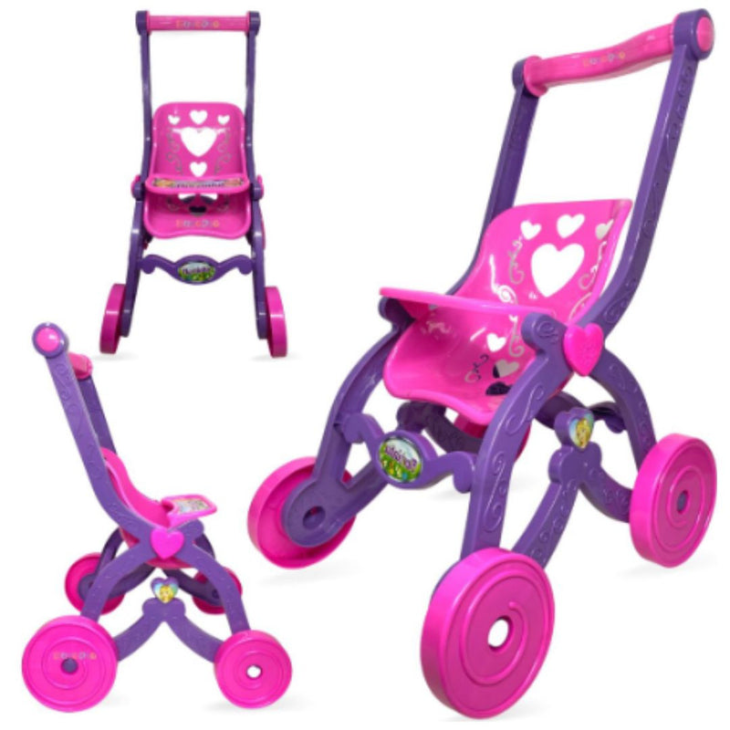 Carrinho Brinquedo Boneca Bebe Reborn Baby Car Princesas Florzinha Brinquemix Infantil