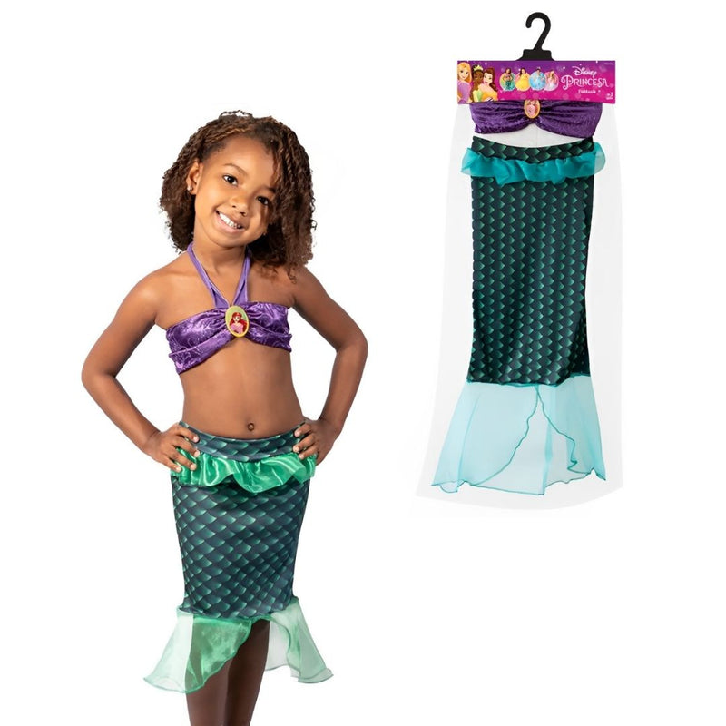 Fantasia Ariel A Pequena Sereia Especial Disney Especial Pop Infantil Crianças Novablink