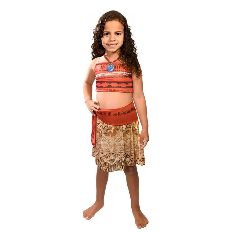 Fantasia Moana Clássica Disney Personagem Infantil Crianças Novabrink