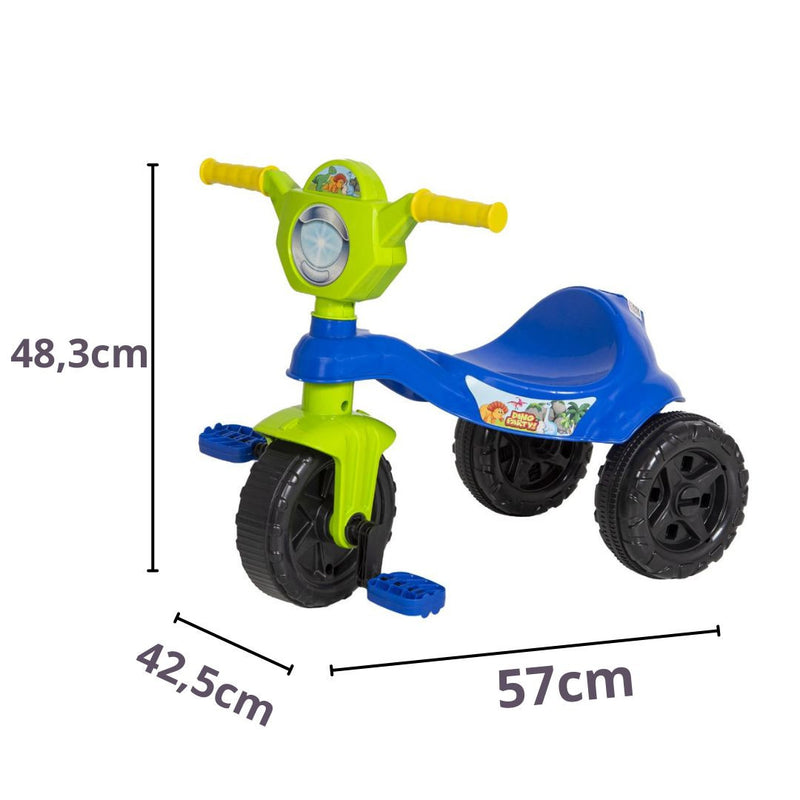 Brinquedo Carrinho de Passeio Triciclo Infantil Motoca Menino Dino Kendy