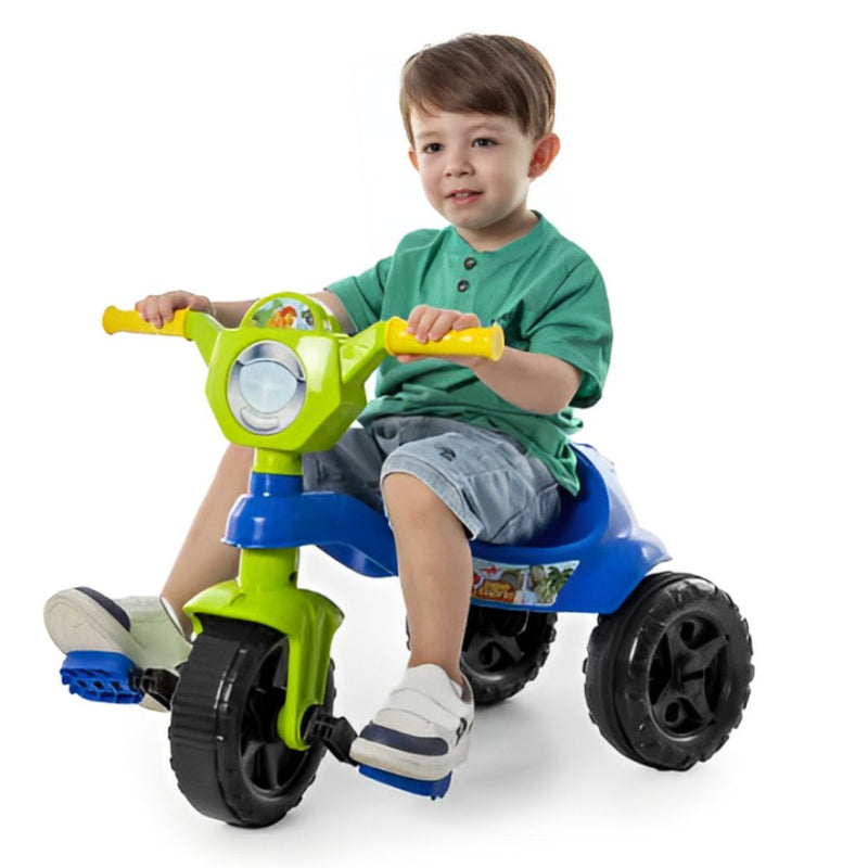 Brinquedo Carrinho de Passeio Triciclo Infantil Motoca Menino Dino Kendy